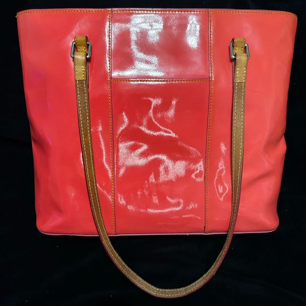 Dooney & Bourke Rehab Orange Bag Approx. 16x 10x 6 - Picture 3 of 10